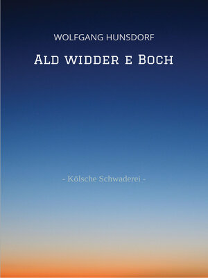 cover image of Ald widder e Boch